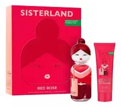 Perfume Estuche Benetton Sisterland Red Rose 80 Ml Eau De Toilette Original 