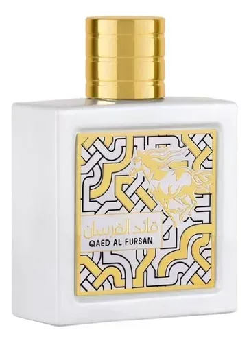 Perfume Arabe Lattafa Qaed Al Fursan Blanca Unisex Eau de Parfum 90ml Original 