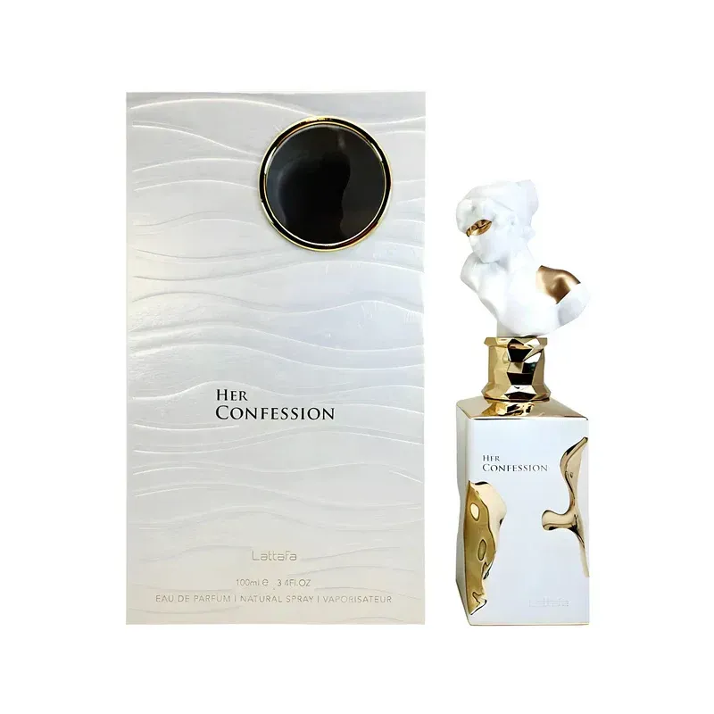 Perfume Arabe Lataffa The Confession Blanca Woman Eau de Parfum 100ml Original 