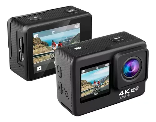 Camara Para Moto 4k Doble Pantalla 