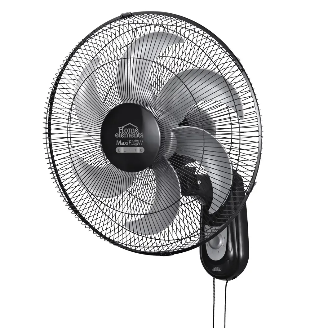 Ventilador Pared 18″ Negro MaxiFlow Elite Home Elements