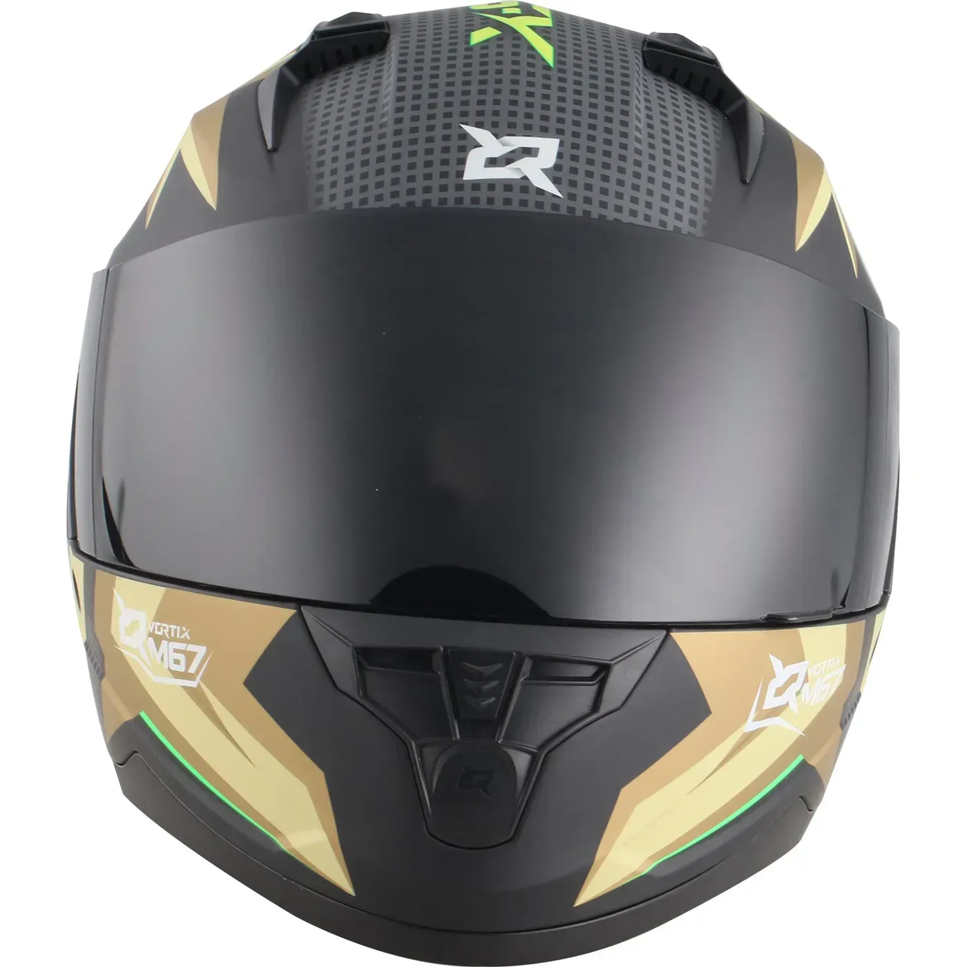 Casco Moto X-SPORTS M67 Claw Talla S Negro Dorado Mate Con Visor Transparente