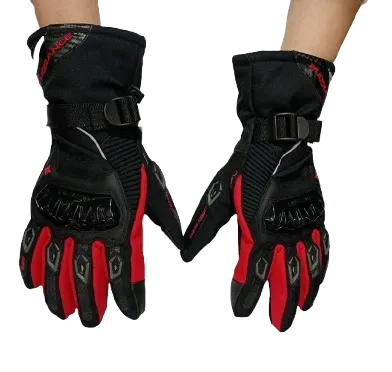 Guantes Impermeables Puizzance Caña Larga Rojo