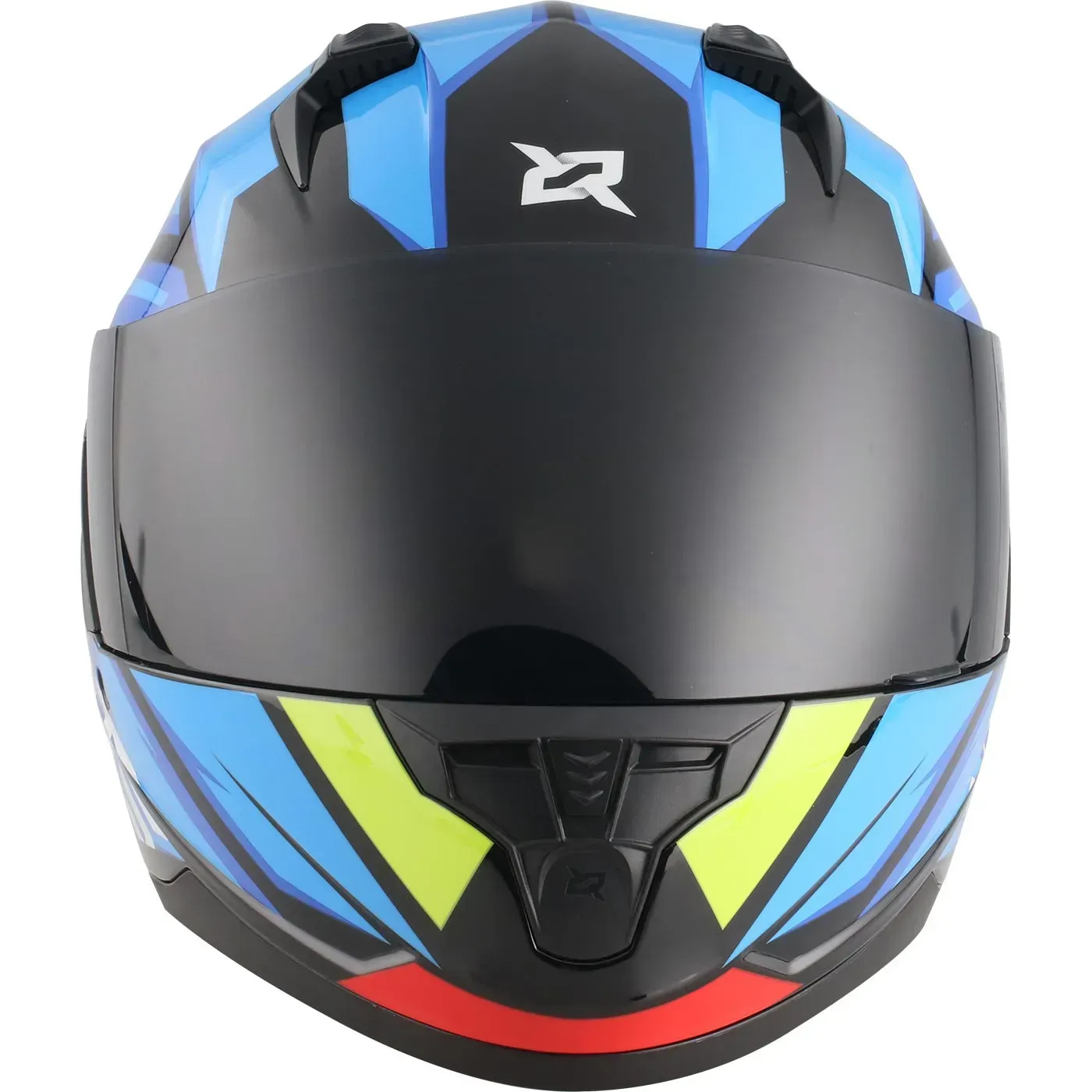 Casco Moto X-SPORTS M67 Courxe Talla S Negro Azul Brillante Con Visor Transparente