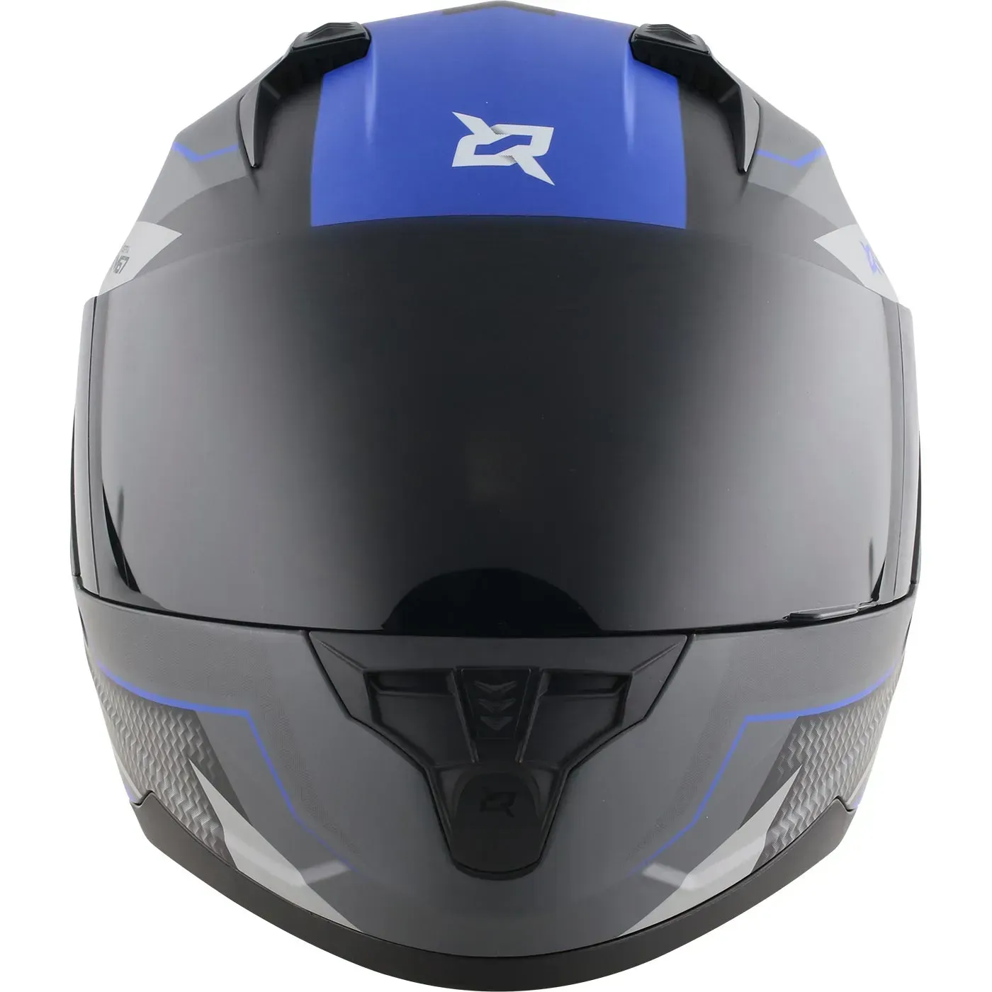 Casco X-SPORTS M67 Volton Negro Azul Visor Tranparente Talla S