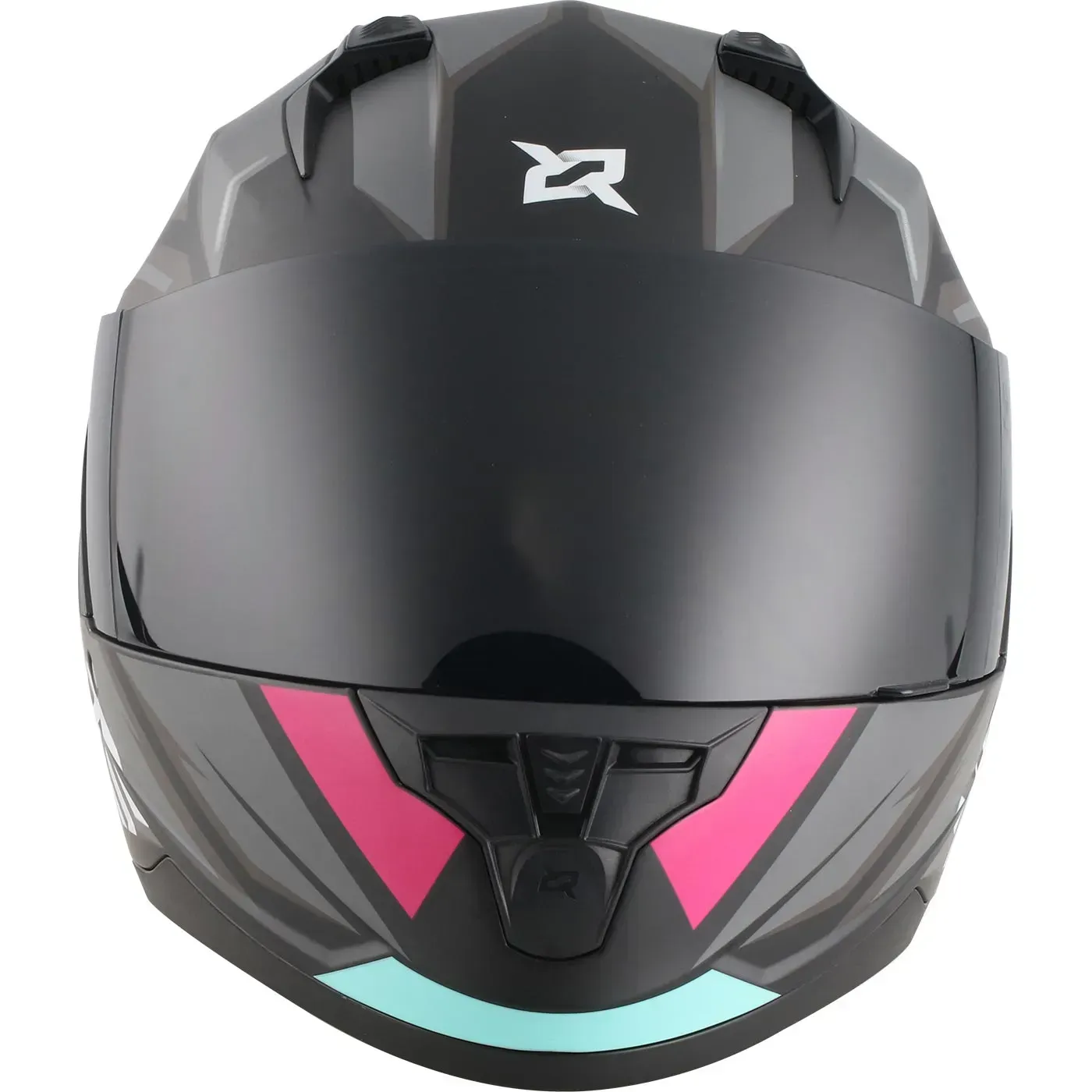 Casco X-SPORTS M67 Courxe Negro Rosado Mate S  Con Visor Transparente