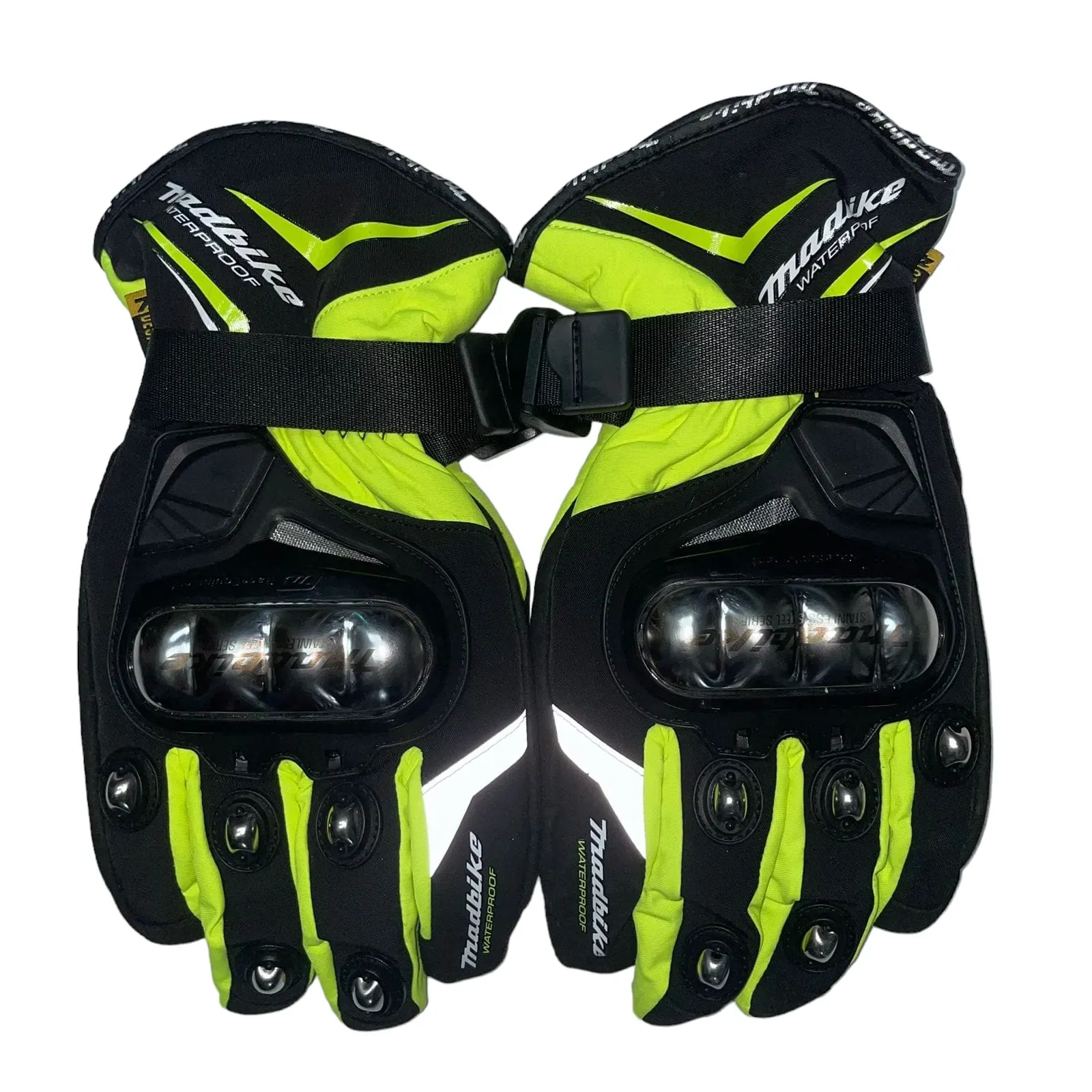 Guante Madbike 100% Impermeable Termico Metalico Verde