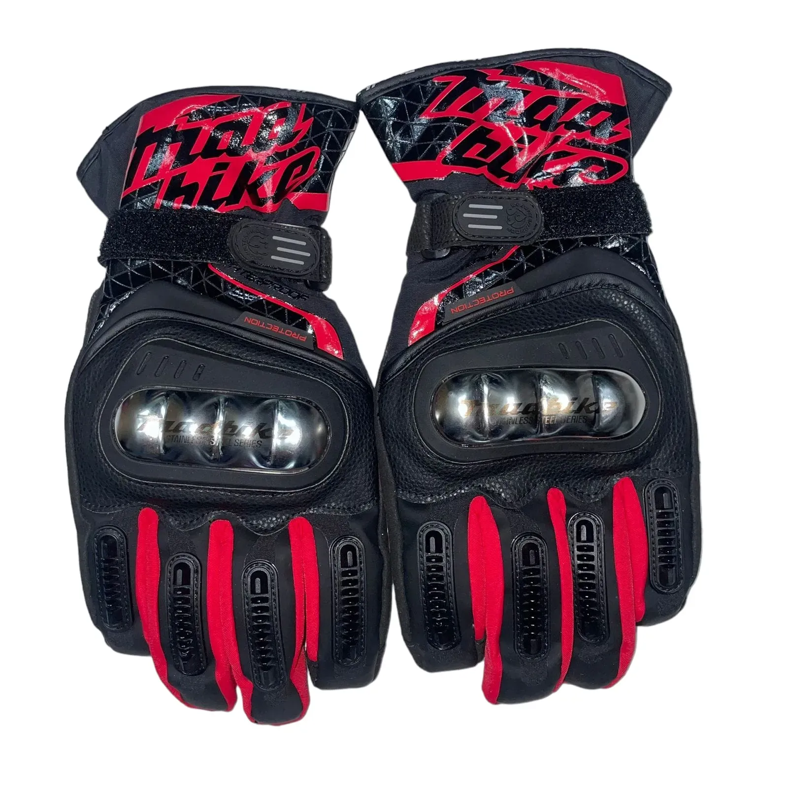 Guante Madbike Termico Metalico  100% Impermeable Rojo