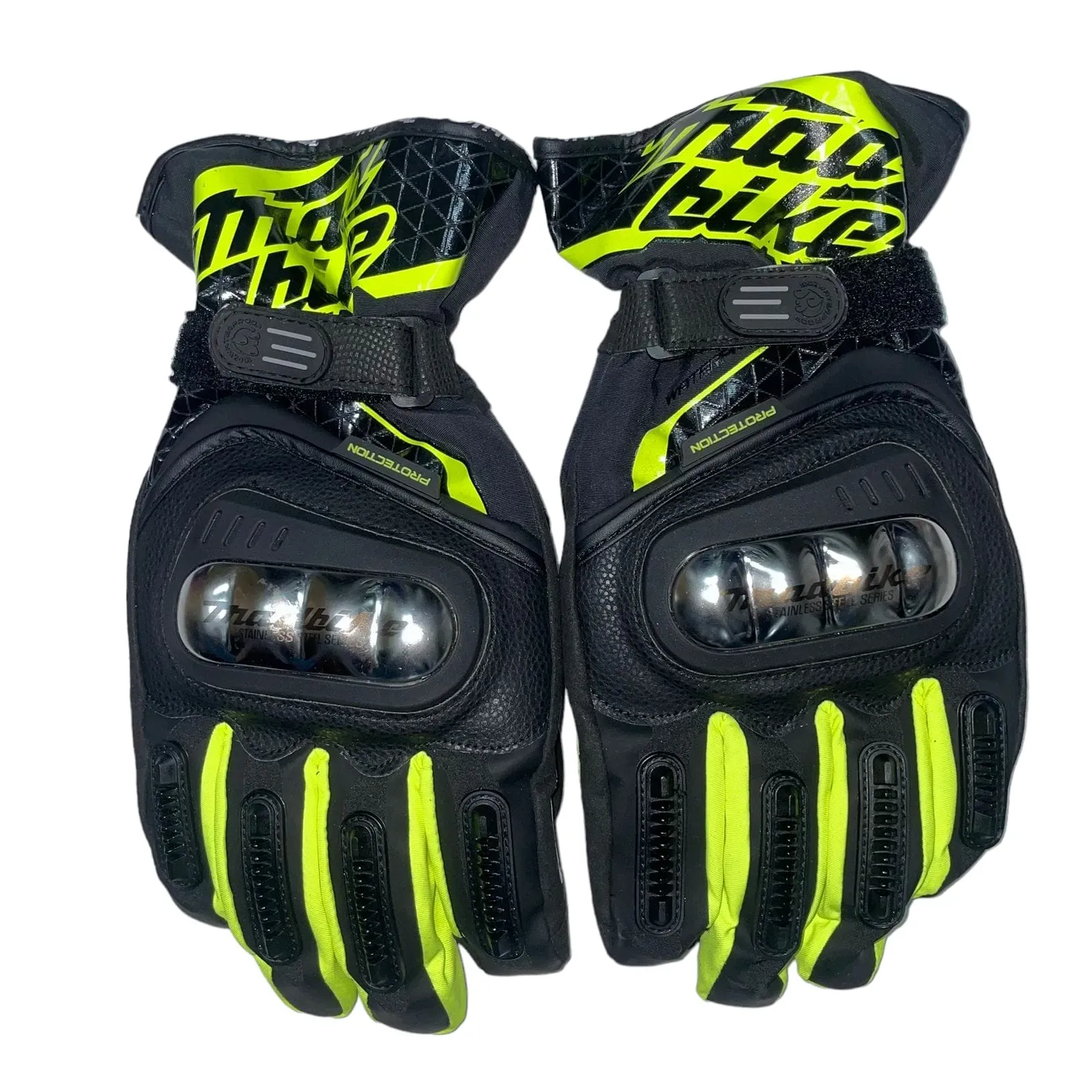 Guante Madbike Termico Metalico  100% Impermeable Verde