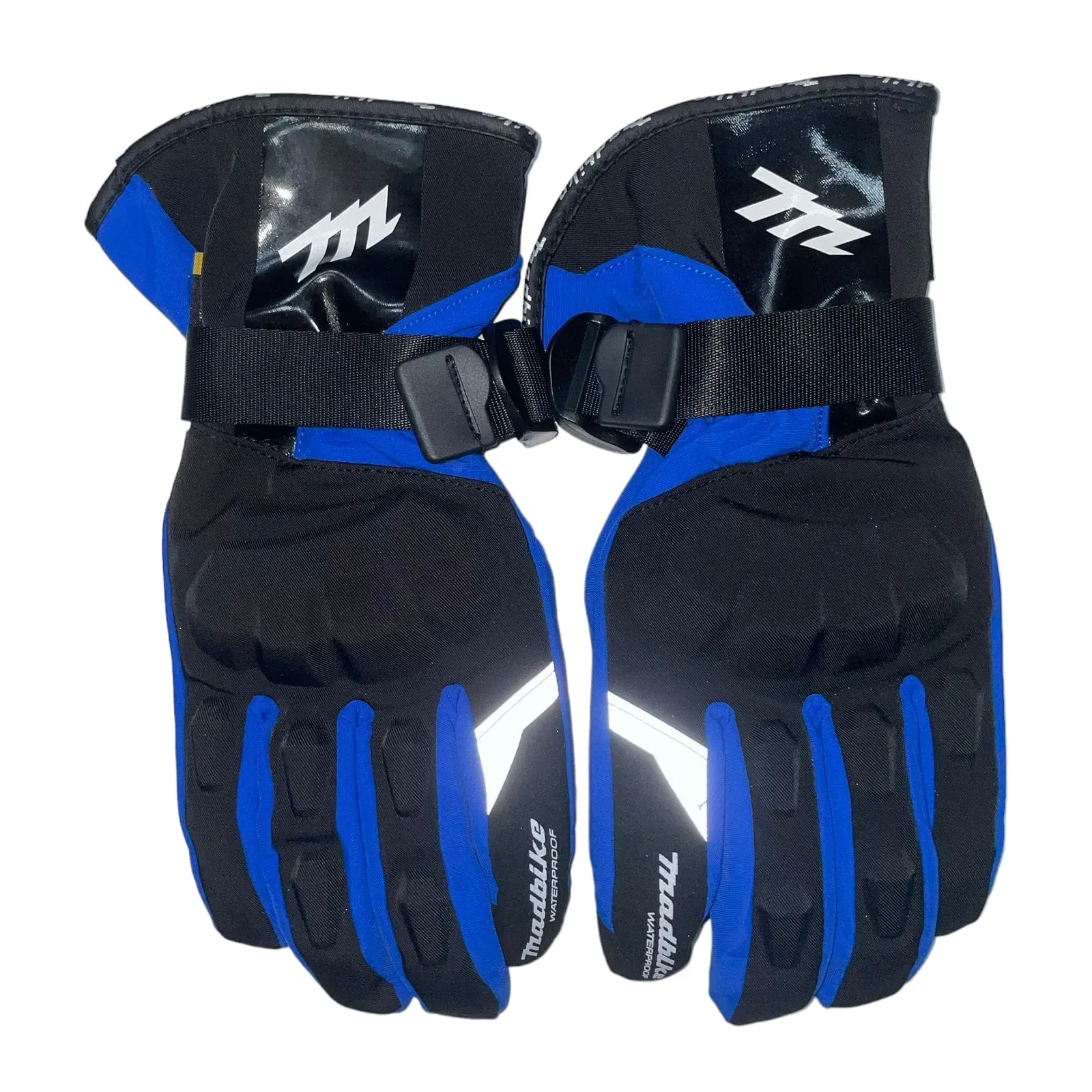 Guante Madbike Liso 100% Impermeable Azul