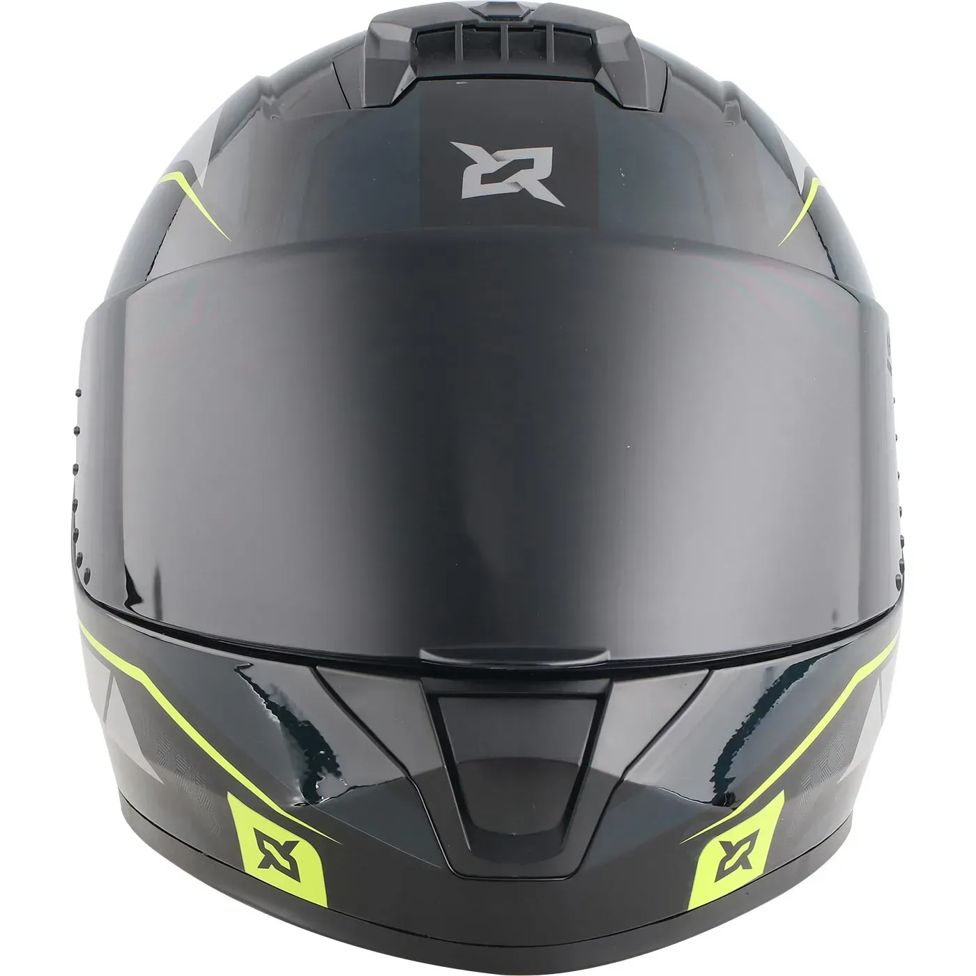 Casco Moto X-SPORTS M63 Broker Talla M Negro Amarillo Brillante Con Visor Transparente