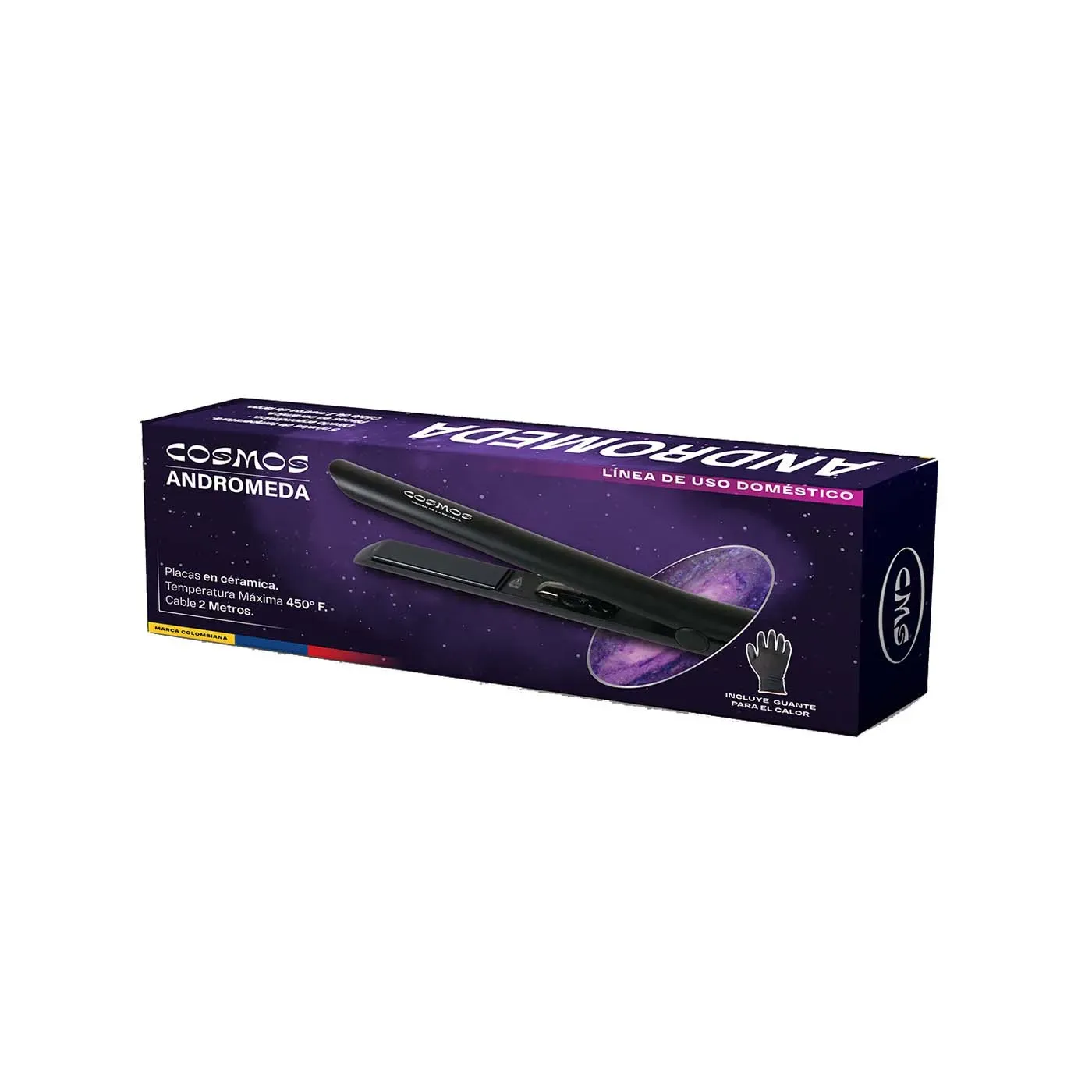 Plancha para cabello en cerámica CMS Cosmos Andromeda