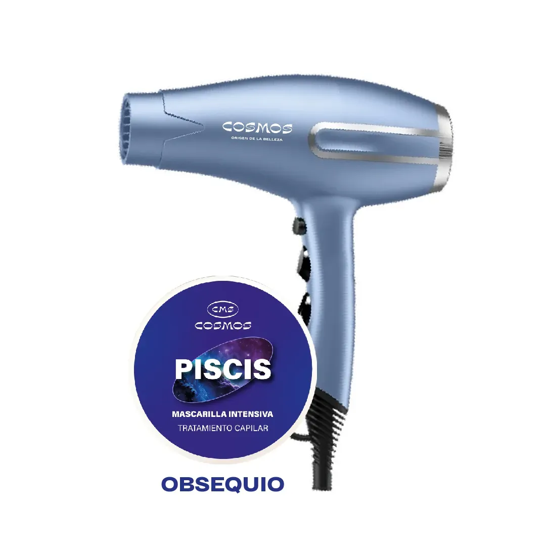 Secador de cabello CMS Selene Azul + Tratamiento capilar CMS Piscis