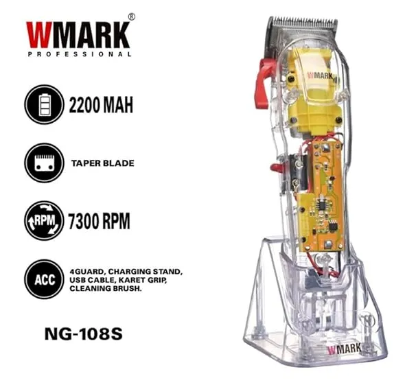 Maquina Profesional Cortadora De Cabello Wmark (David B) Ref: Ng-108s