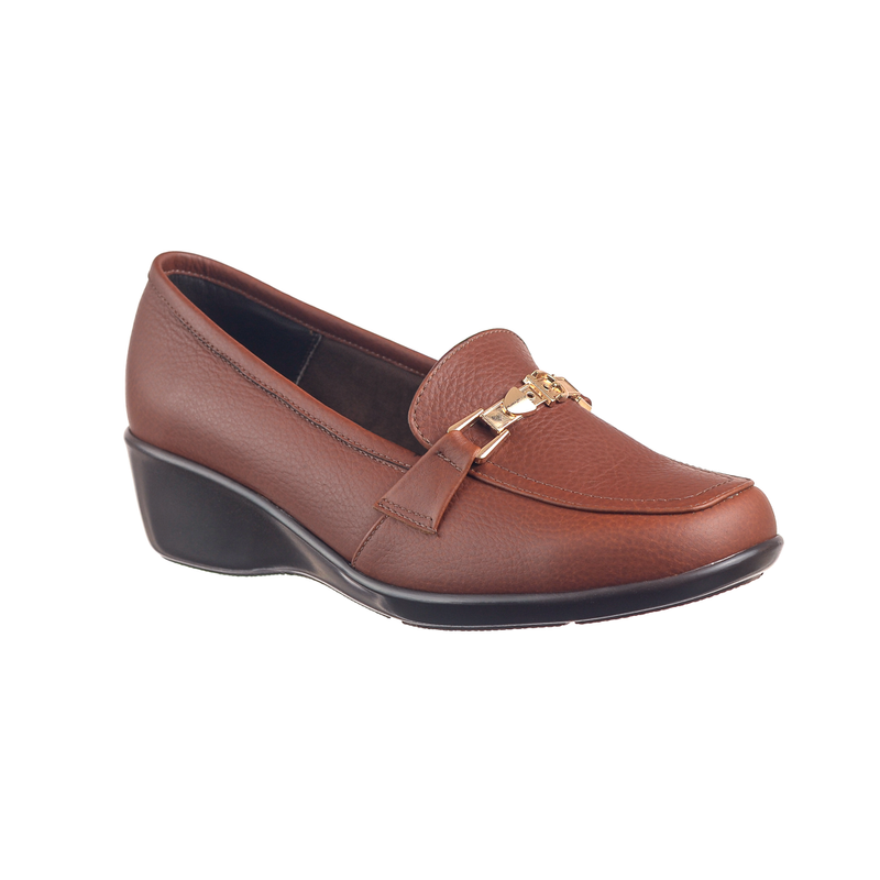 Zapato Mocacin Tipo Confort En Cuero Para Mujer