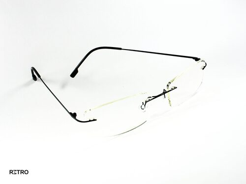 Retro® Gafas Black Titanium® 3 Tres Piezas Marco para formula Titanio 