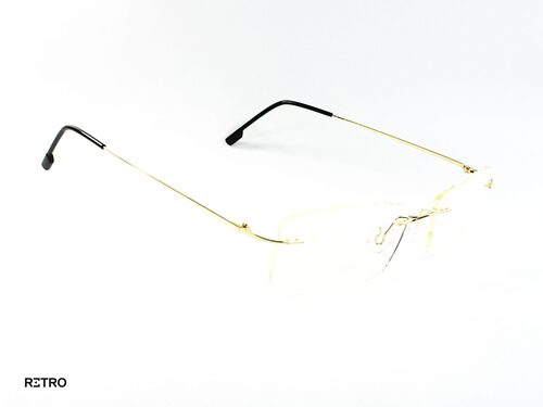 Retro® Gold Lite Slim Titanium® Original 3 Tres Piezas Descanso Antiblue® Pc® Gafas