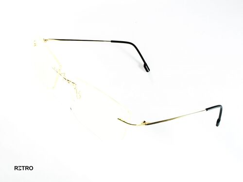 Retro® Gold Lite Slim Titanium® Original 3 Tres Piezas Descanso Antiblue® Pc® Gafas