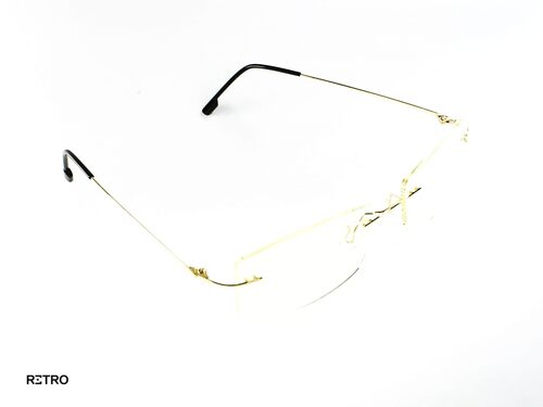 Retro® Gold Lite Slim Titanium® Original 3 Tres Piezas Descanso Antiblue® Pc® Gafas