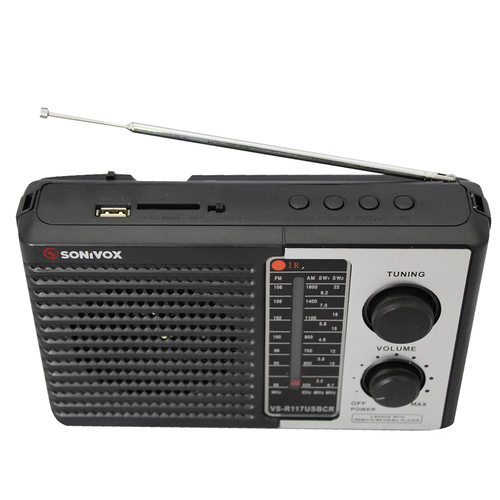 Radio Parlante Portatil Portable Recargable AM FM SW