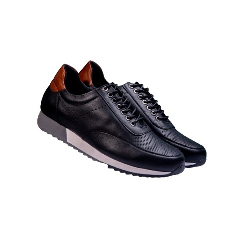 Zapato Casual Para Hombre En Cuero JPM-001 Negro