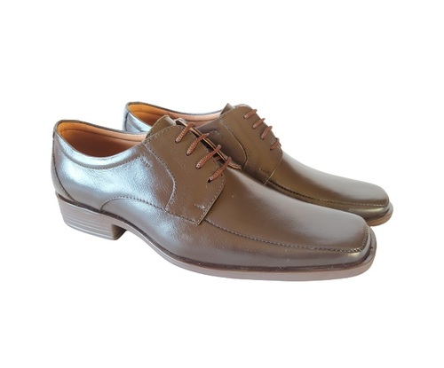 Zapato Formal  En Cuero, Calzado Guerreros GP-1603 Café