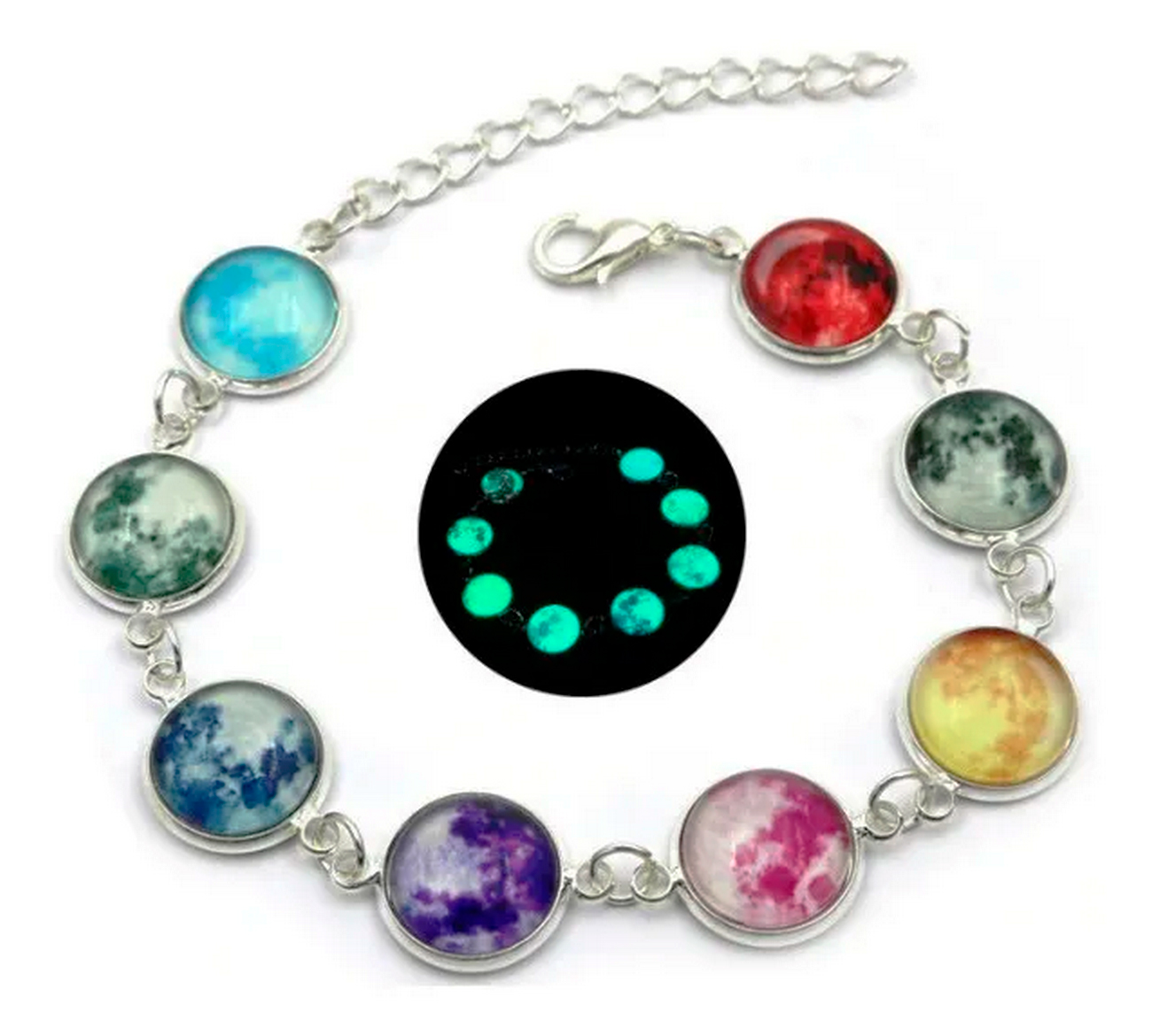 Pulsera Lunas Luminosas + Estuche