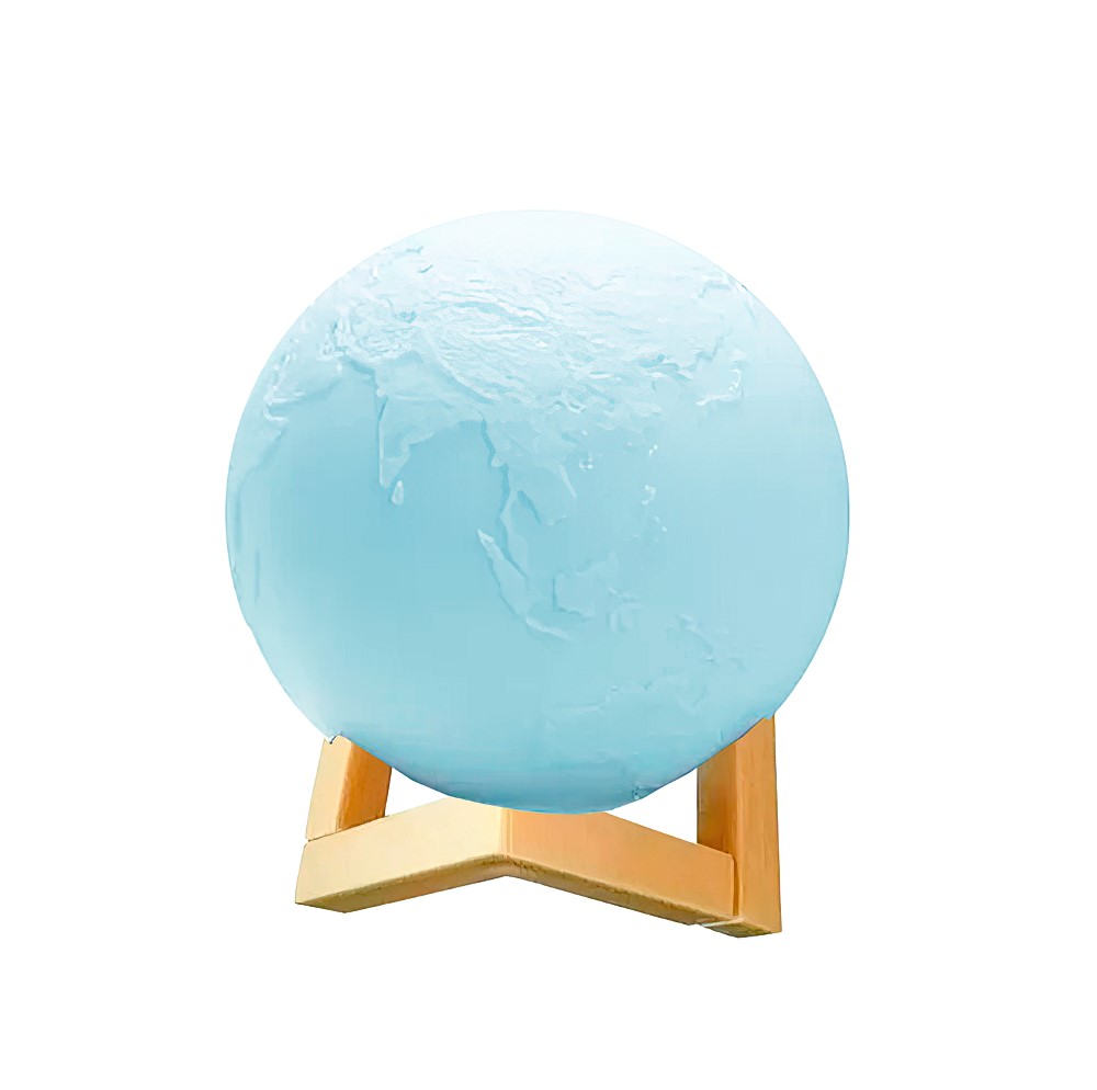 Lampara Planeta Tierra Azul Luminosa 3D