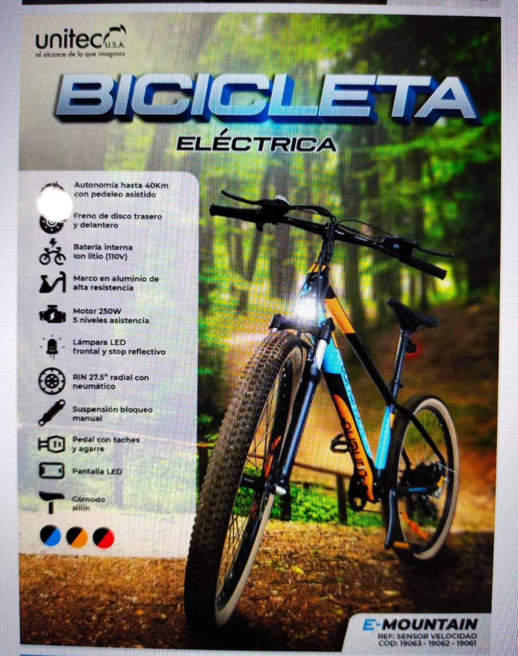 Bicicleta Eléctrica E-Mountain