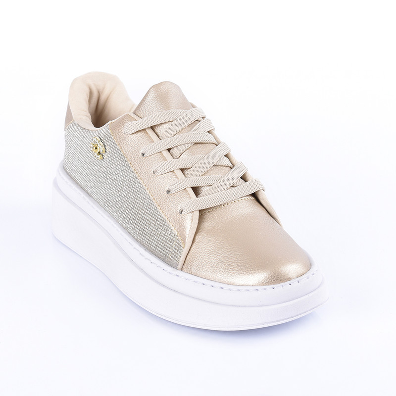 Price Shoes Tenis Casuales Para Mujer 25201Champana