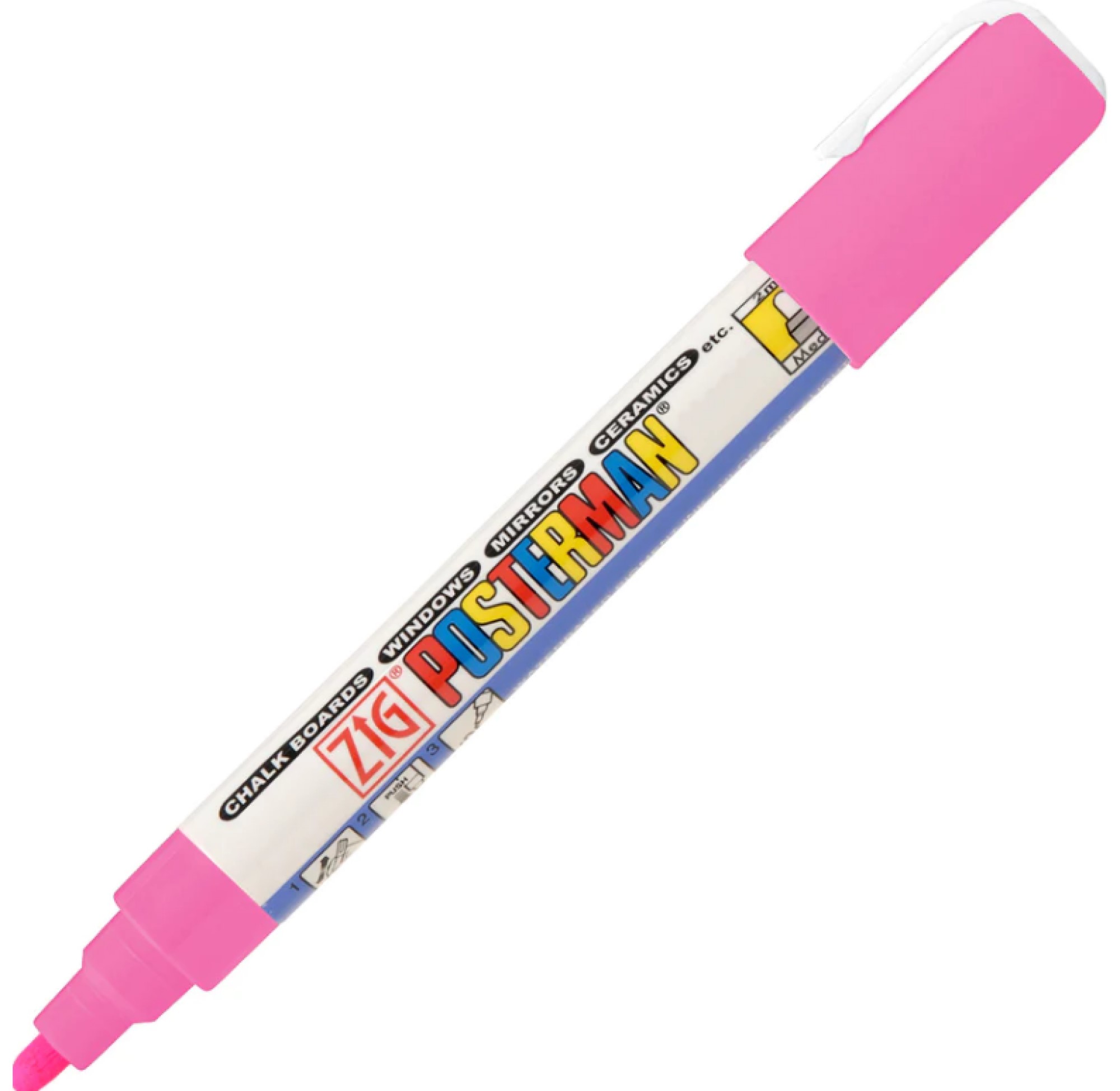 Marcador Pma-30 Fluorescente Pink Posterman