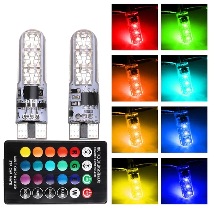 Cocuyos Led Rgb Con Control Remoto Carros Y Motos Colores