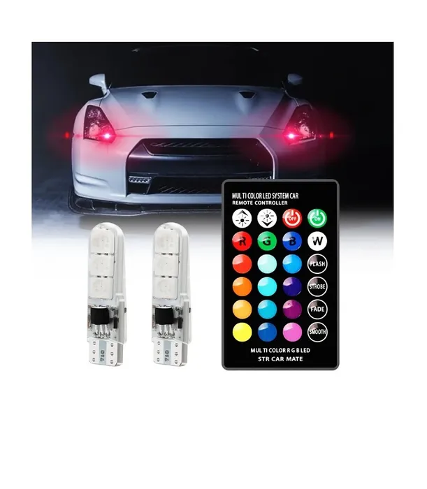 Cocuyos Led Rgb Con Control Remoto Carros Y Motos Colores