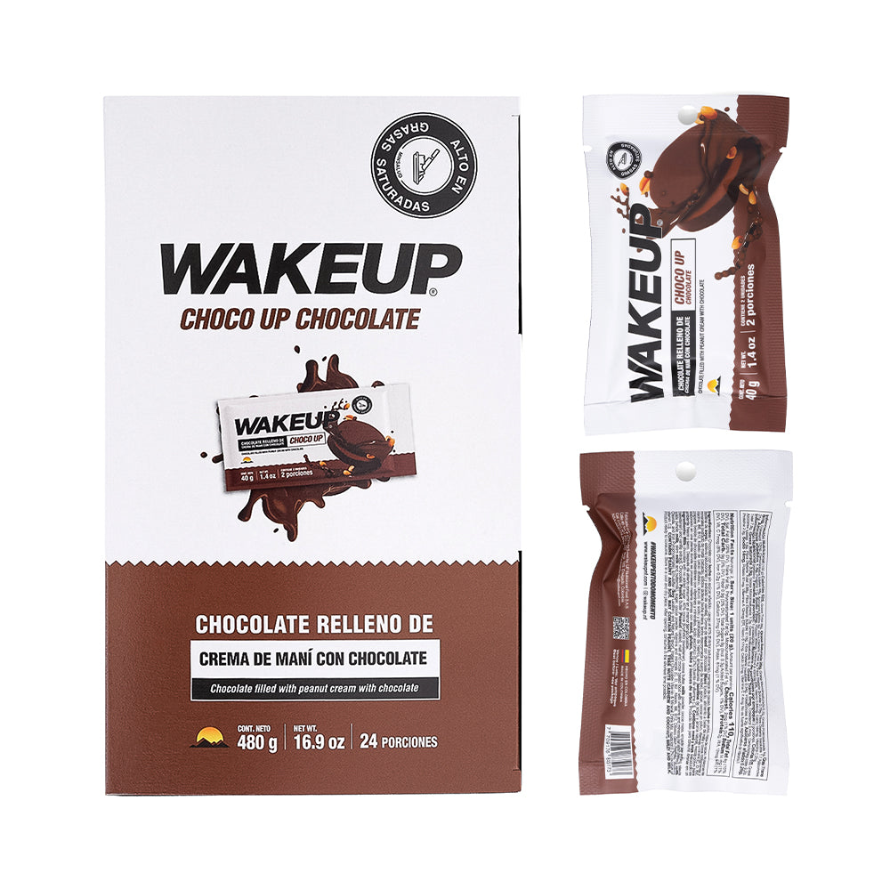 Choco Up Chocolate 40g Caja x 12 - Wakeup