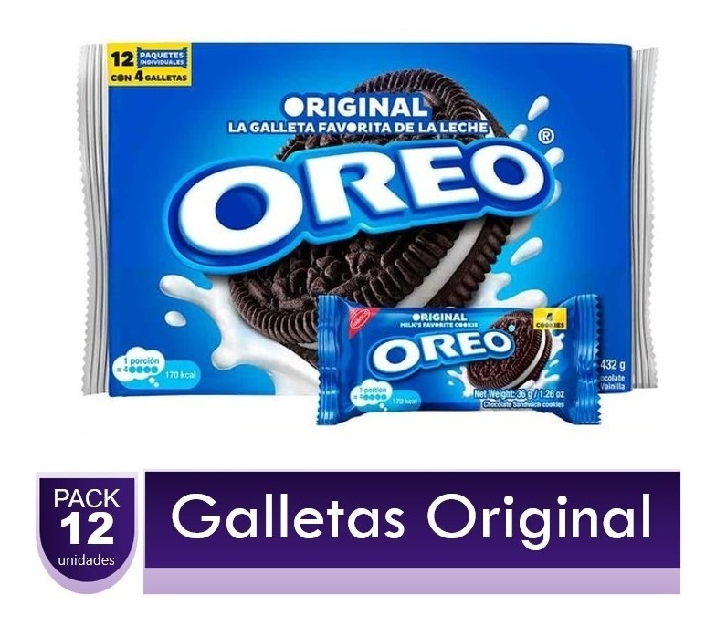 Galletas Oreo Original Paquete X12 Uds