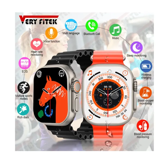 Smartwatch Ultra 8 T800 Reloj Inteligente Serie 8 Gama Alta 2023 + Manilla Extra De Obsequio