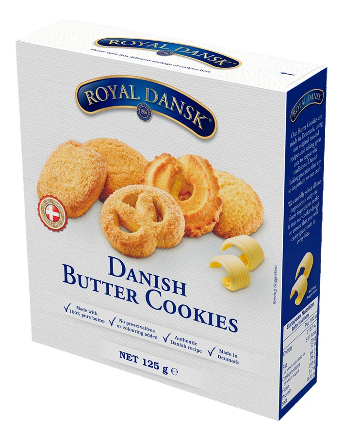 Galletas Navideñas Danesas Royal Dansk Butter Cookies 125 gr