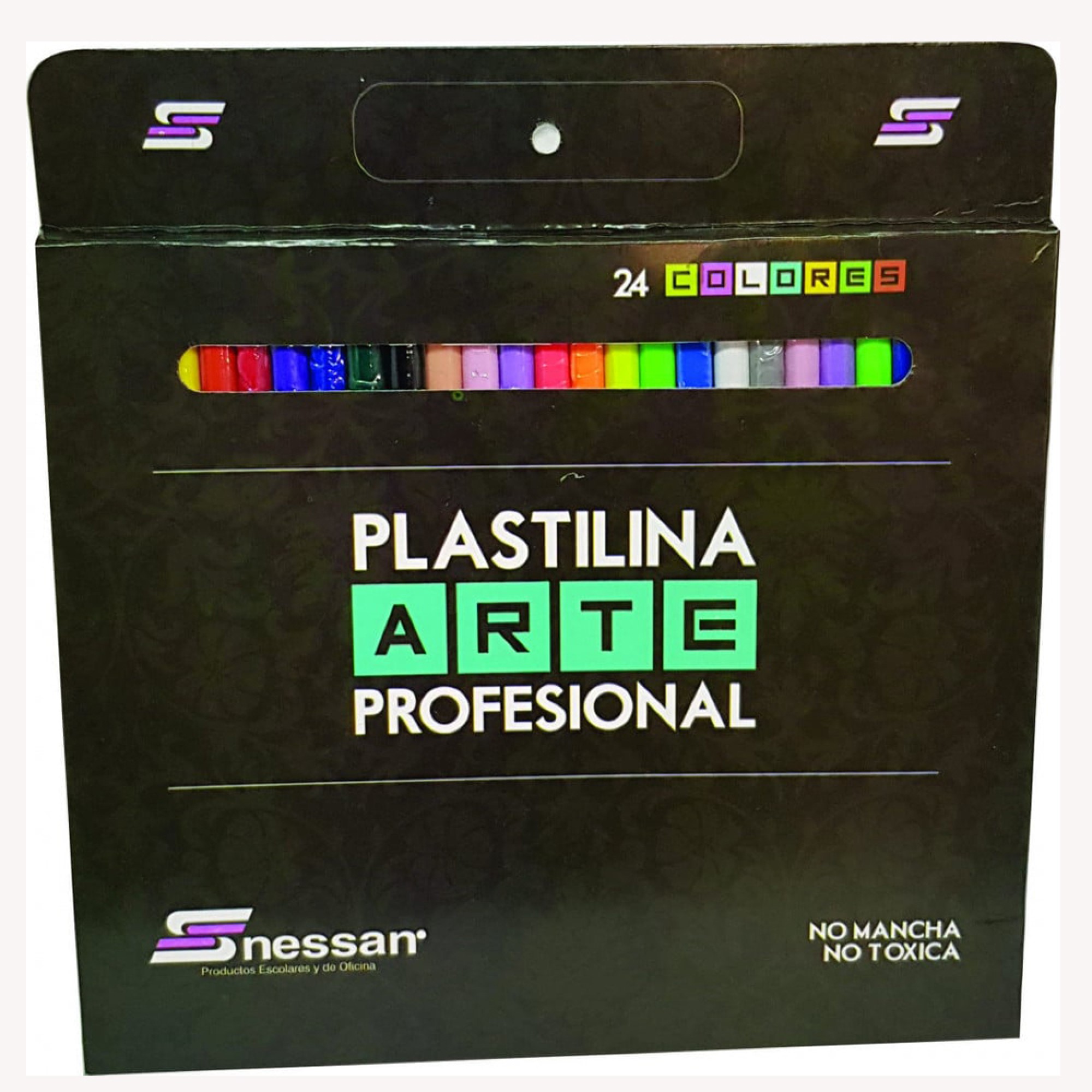 Plastilina Arte Profesional x24 Larga  Nessan