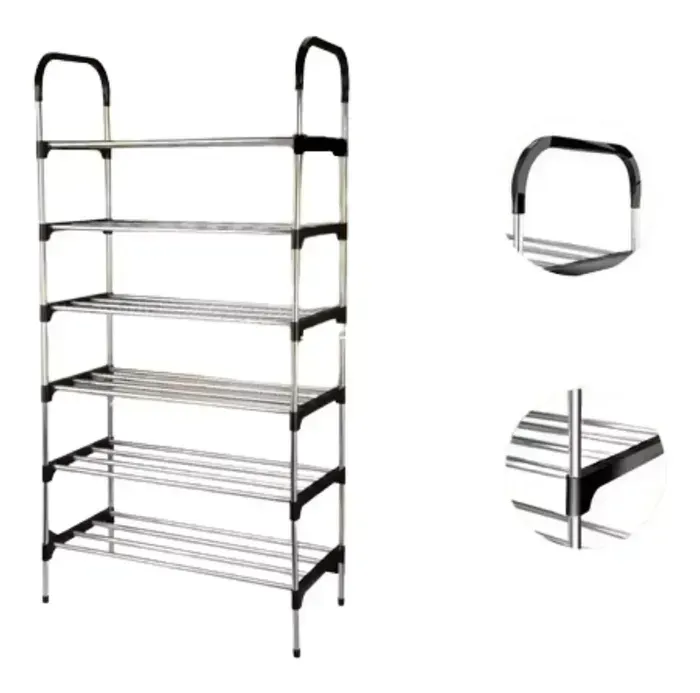 Organizador Zapatero Metálico 6 Niveles Shoe Rack