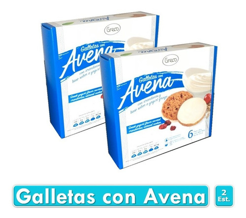 Galletas Integrales Avena Con Yogurt Y Arándanos Estuche X12