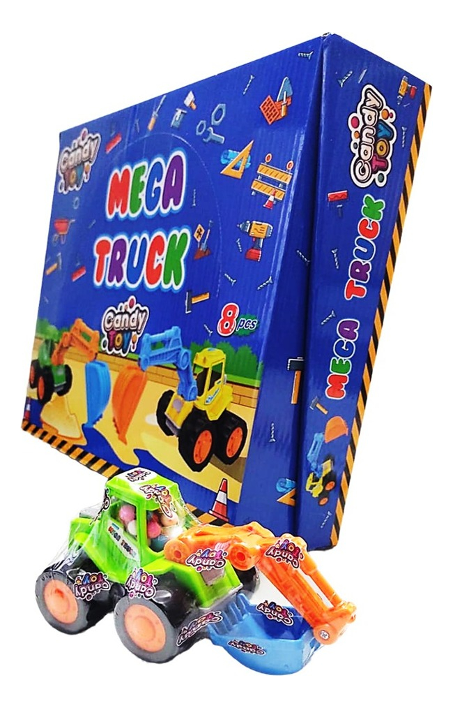 Dulces Caramelo Candy Toy Mega Truck Escabadora X 8 Uds