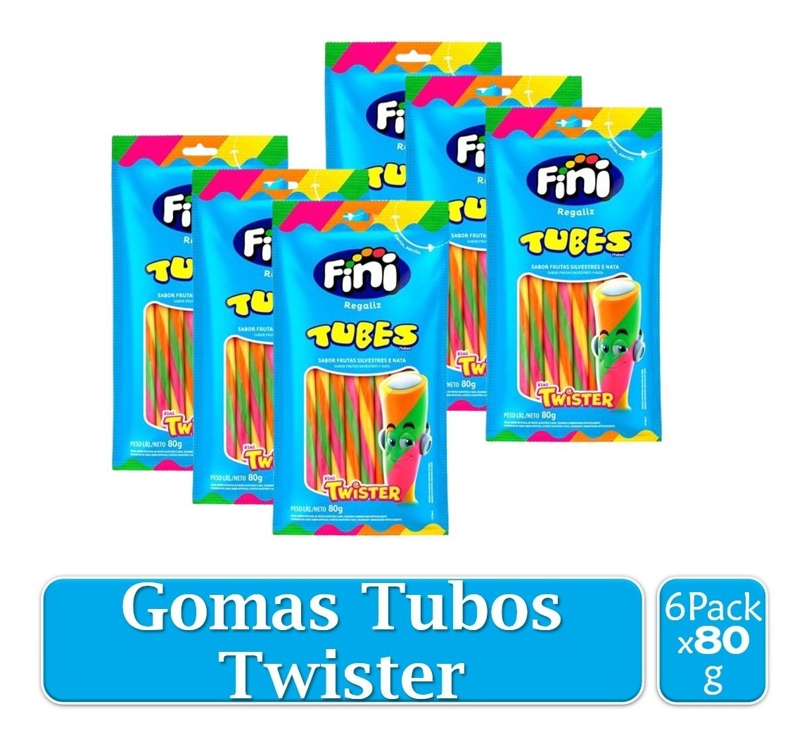 Fini Gomas Tubos Twister Bolsa X 80gr