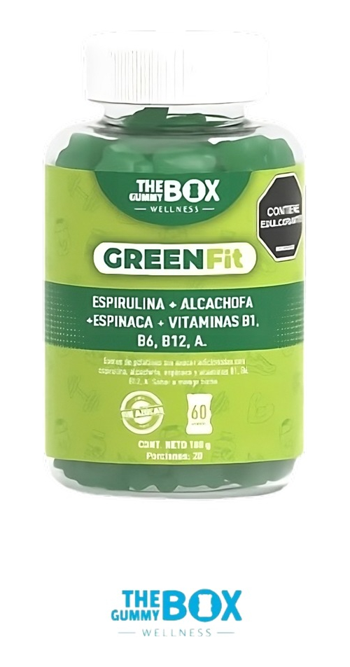 Gomas The Gummy Box Wellness Green Fit Espirulina​ 180 g