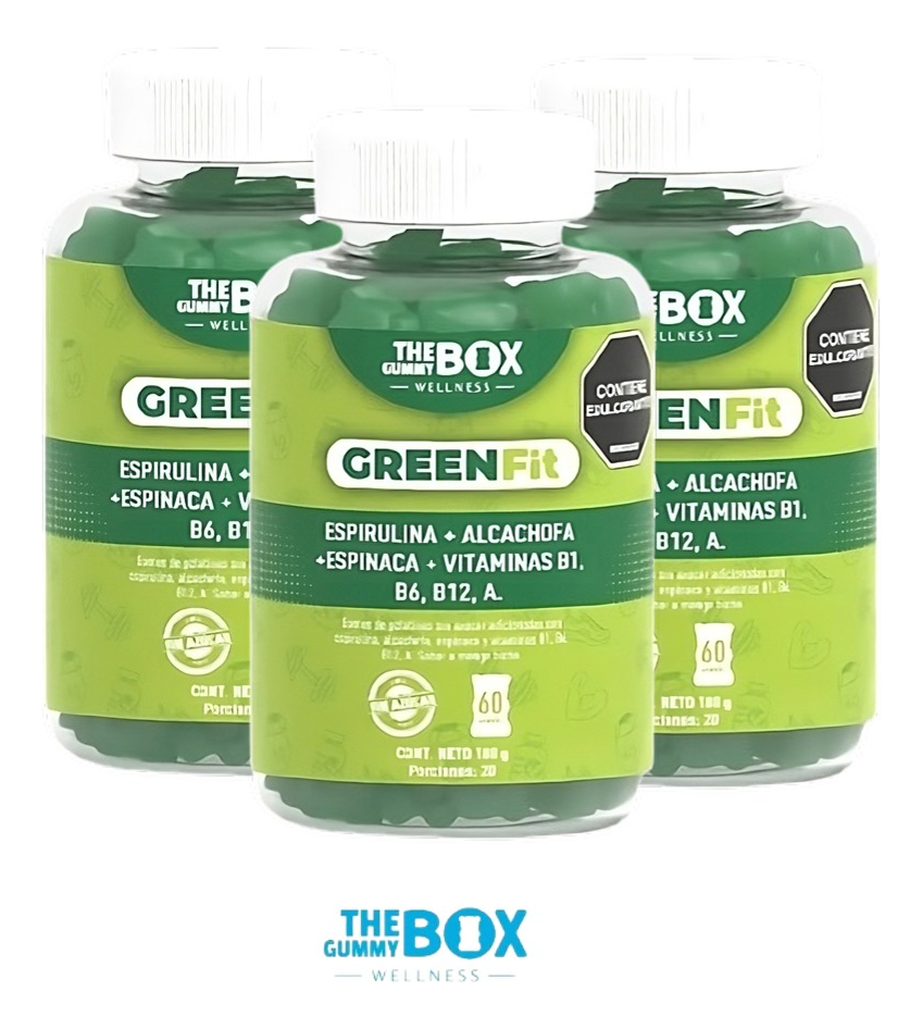 The Gummy Box Wellness Green Fit Espirulina​ 180 g X 3 Uds