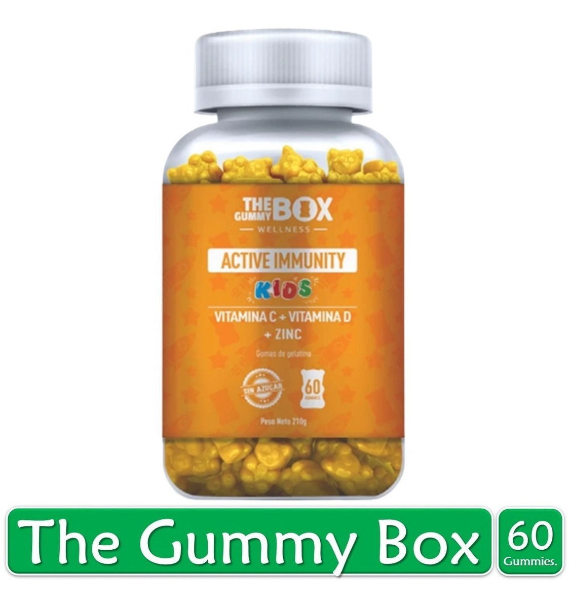 The Gummy Box Active Immunity Kids Vitaminac+vitaminaa+zinc