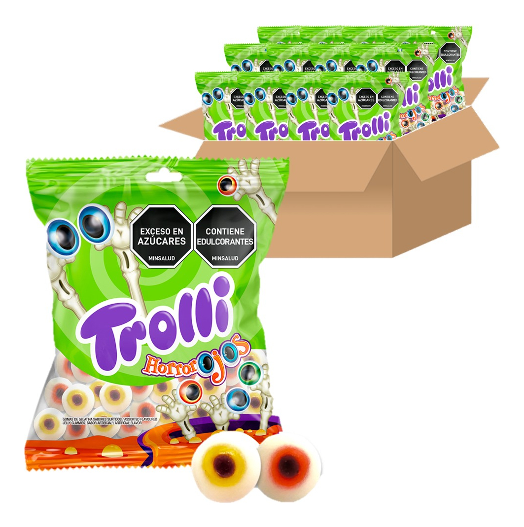 Dulces Gomitas Halloween Trolli Horrorojos Día Del Niño 12U