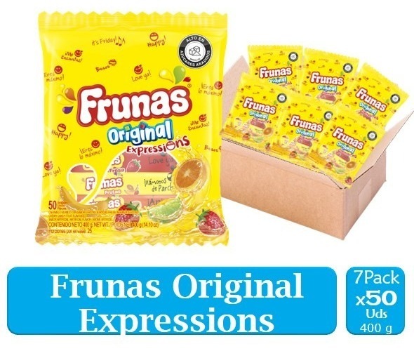 Frunas En Barra Expresions 400g  7 Paquetes X 50 Uds