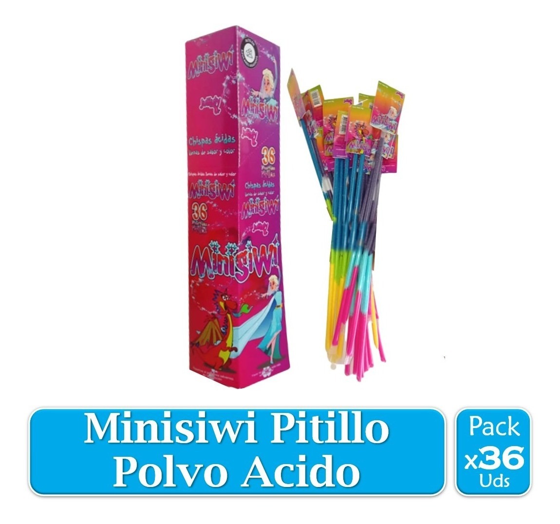 Minisiwi Tubitos de Polvo Acido X 36 Uds