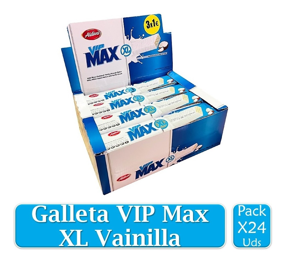 Galleta VIP Max XL Vainilla X 24Uds