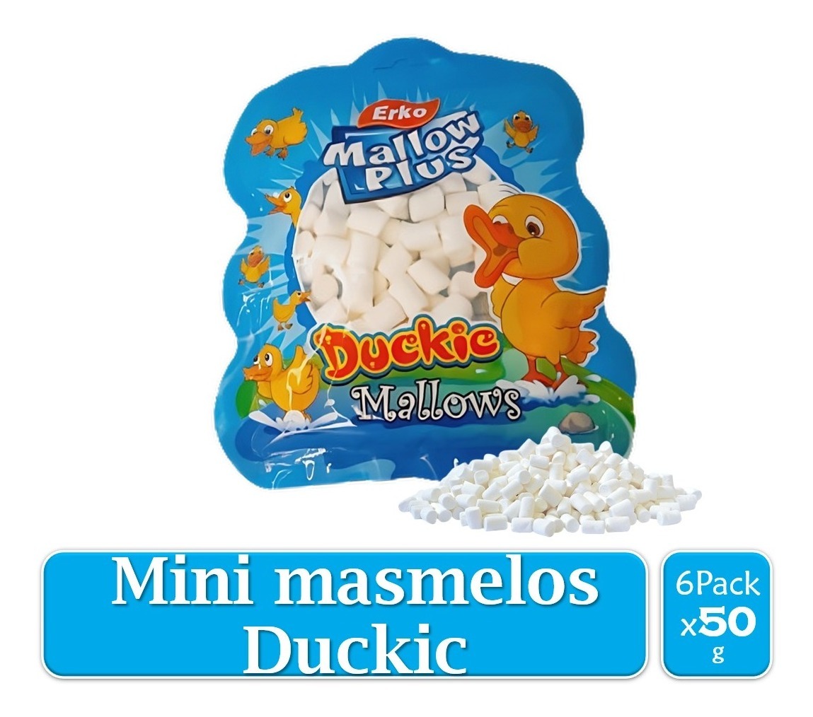 Mini Masmelos Pequeños Mallow Plus Patito Duckic Erko X 6 U